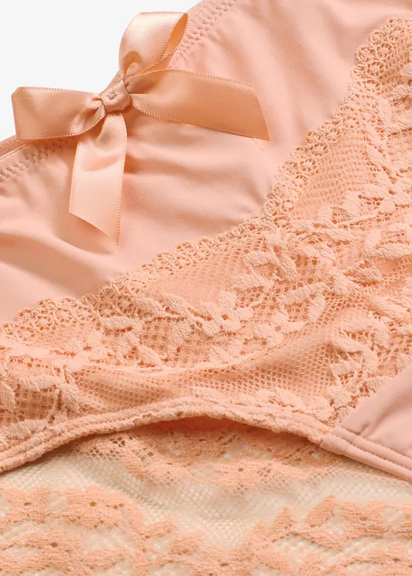 Culotte &agrave; dentelle florale, bonprix