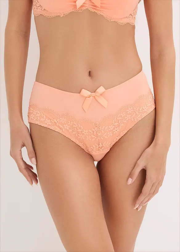 Culotte &agrave; dentelle florale, bonprix
