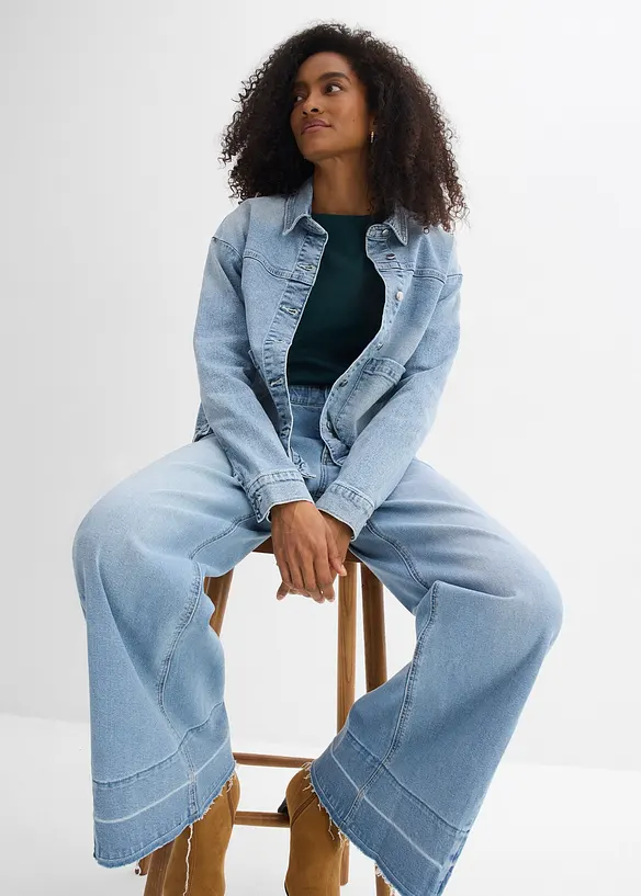 Jean large taille mi-haute, bonprix