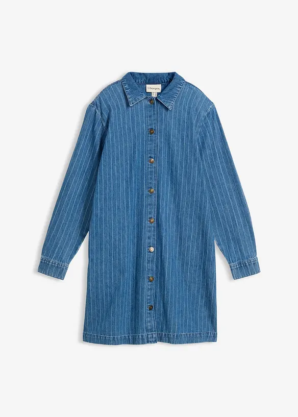 Robe en jean &agrave; rayures, bonprix