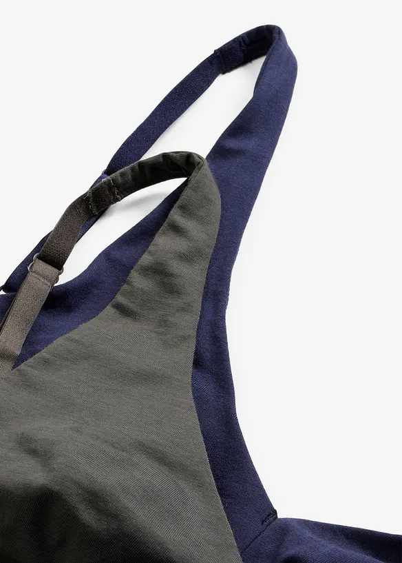 Lot de 2 soutiens-gorge bralette coton sans armatures, bonprix