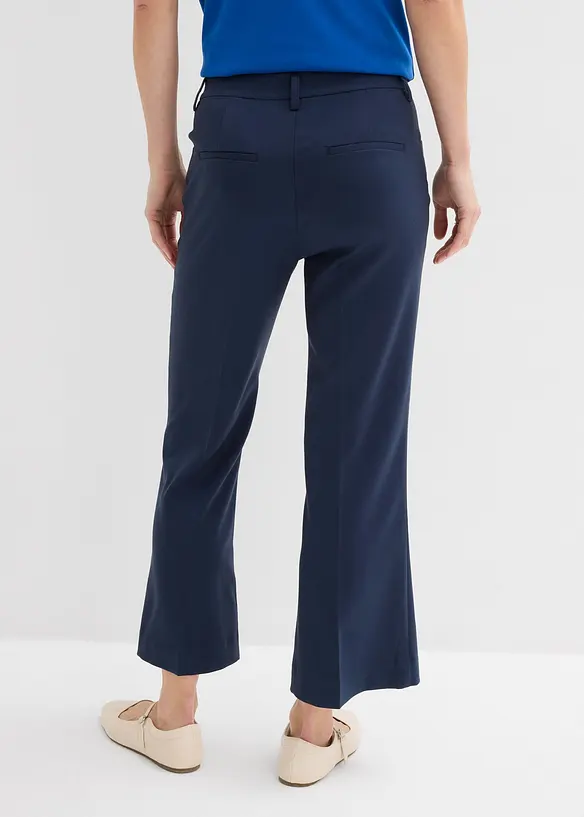 Pantalon 7/8 &eacute;vas&eacute; avec bouton d&eacute;coratif, bonprix