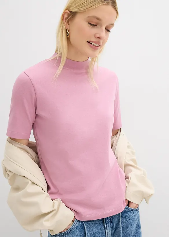 T-shirt c&ocirc;tel&eacute; 100% coton, bonprix