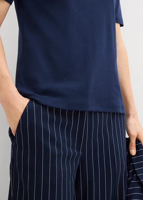 T-shirt c&ocirc;tel&eacute; 100% coton, bonprix