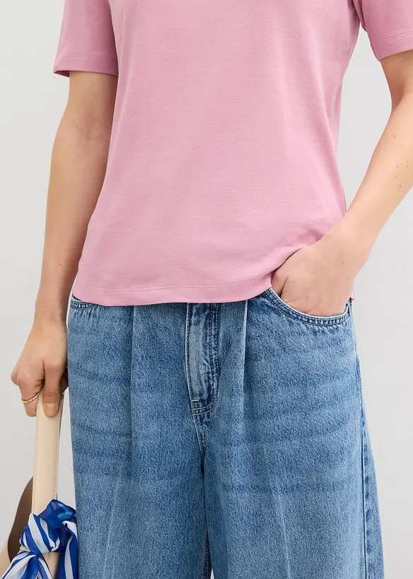 T-shirt c&ocirc;tel&eacute; 100% coton, bonprix