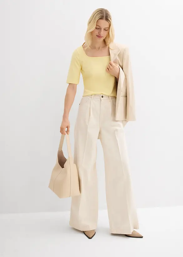 T-shirt en coton &eacute;pais, bonprix