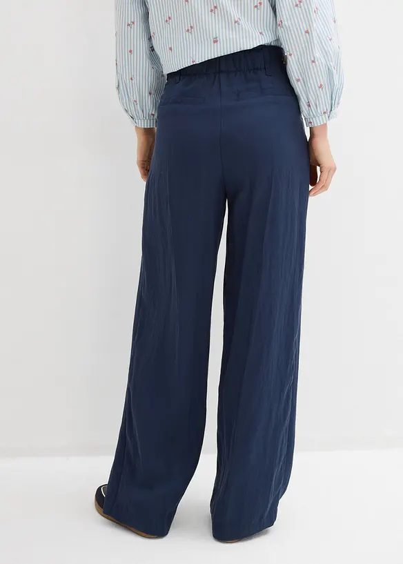 Pantalon en twill &agrave; taille r&eacute;glable, bonprix