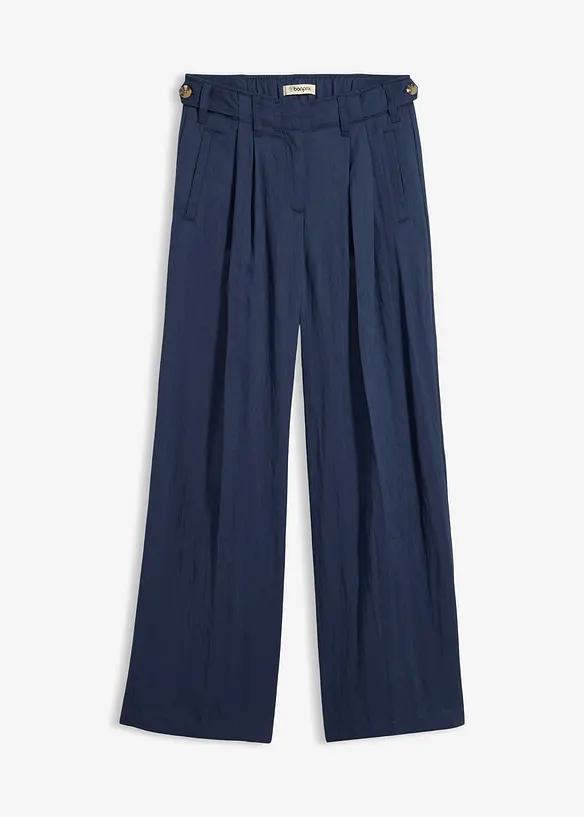 Pantalon en twill &agrave; taille r&eacute;glable, bonprix