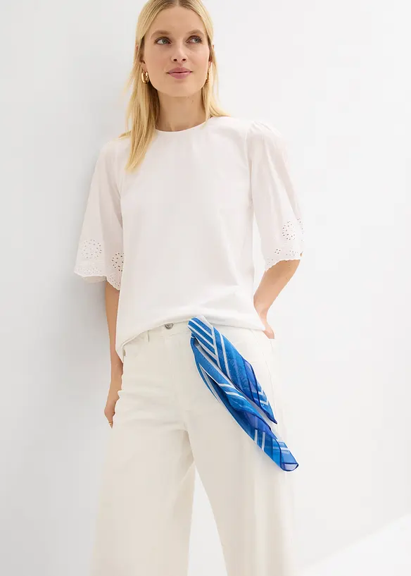 Pantalon large raccourci, bonprix