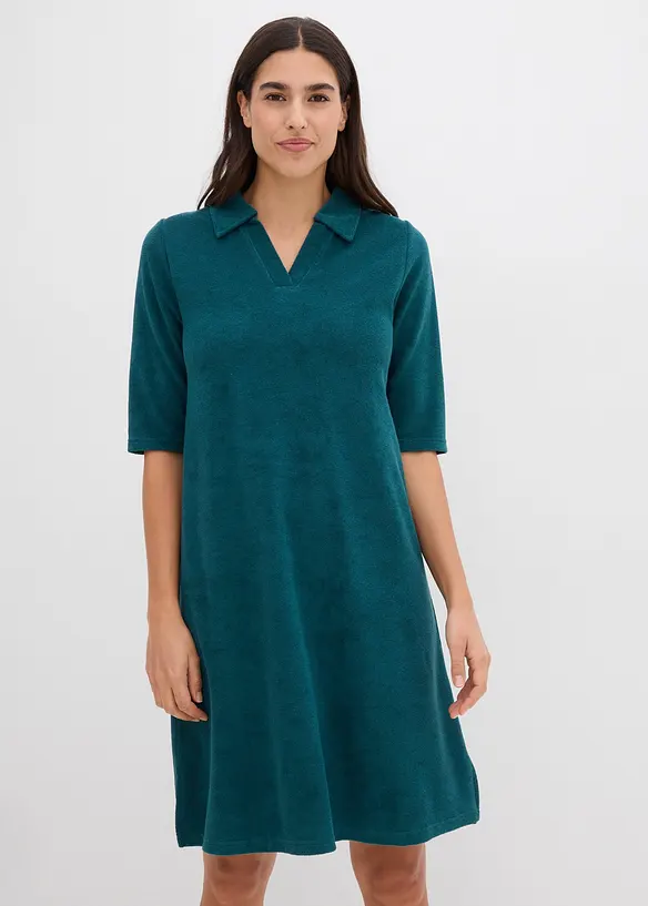 Robe midi avec col polo, bonprix