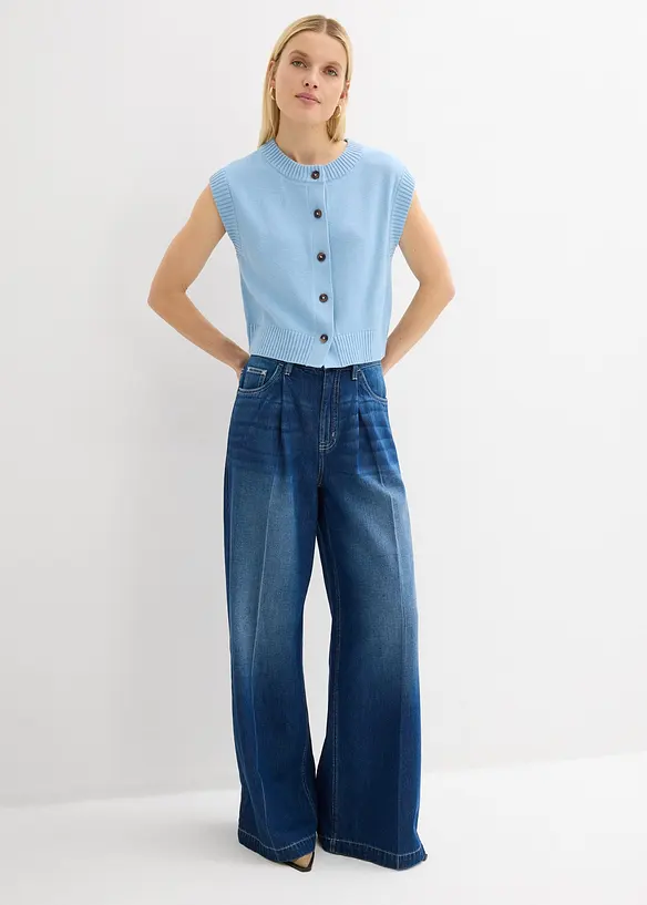 Gilet sans manches en maille, bonprix