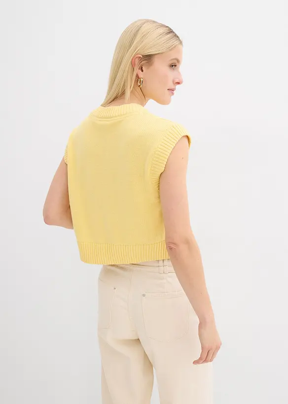 Gilet sans manches en maille, bonprix