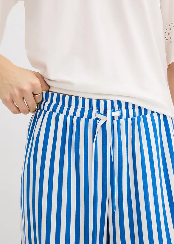 Pantalon large &agrave; pinces, fluide, bonprix