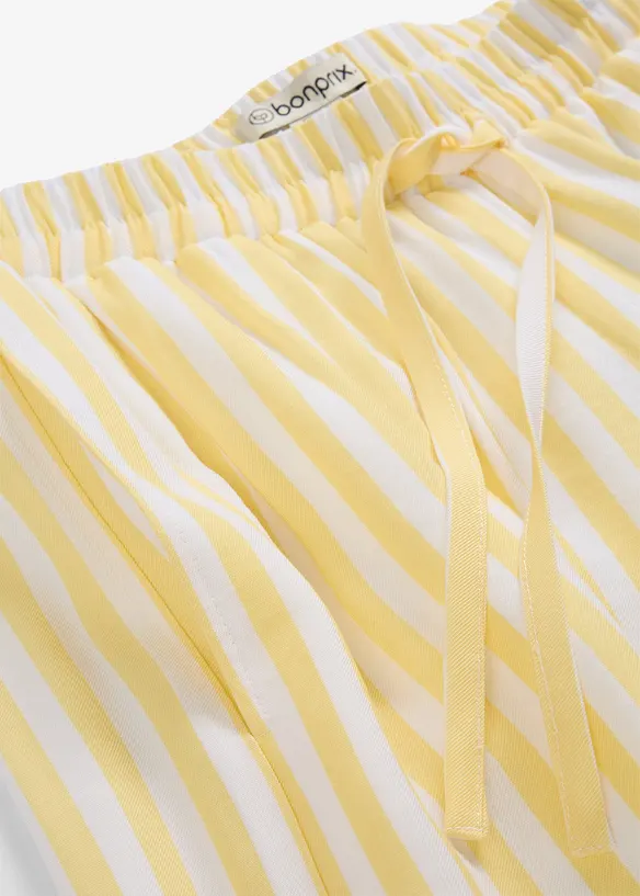 Pantalon large &agrave; pinces, fluide, bonprix