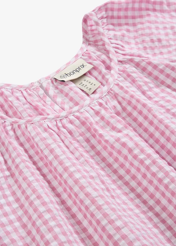 Blouse &agrave; manches courtes 100% coton, bonprix