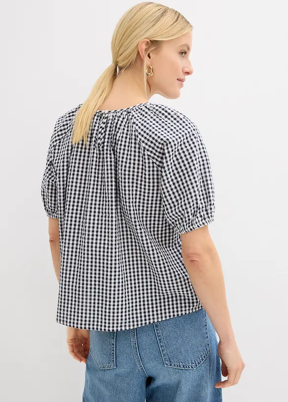 Blouse &agrave; manches courtes 100% coton, bonprix