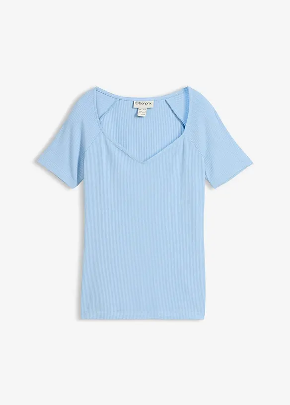 T-shirt c&ocirc;tel&eacute; en viscose extensible, bonprix