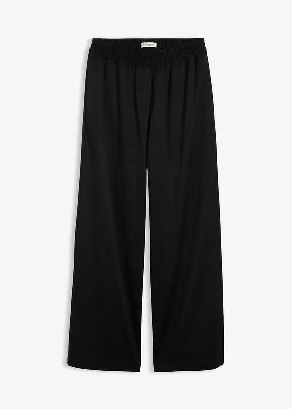 Pantalon palazzo &agrave; taille &eacute;lastiqu&eacute;e, bonprix