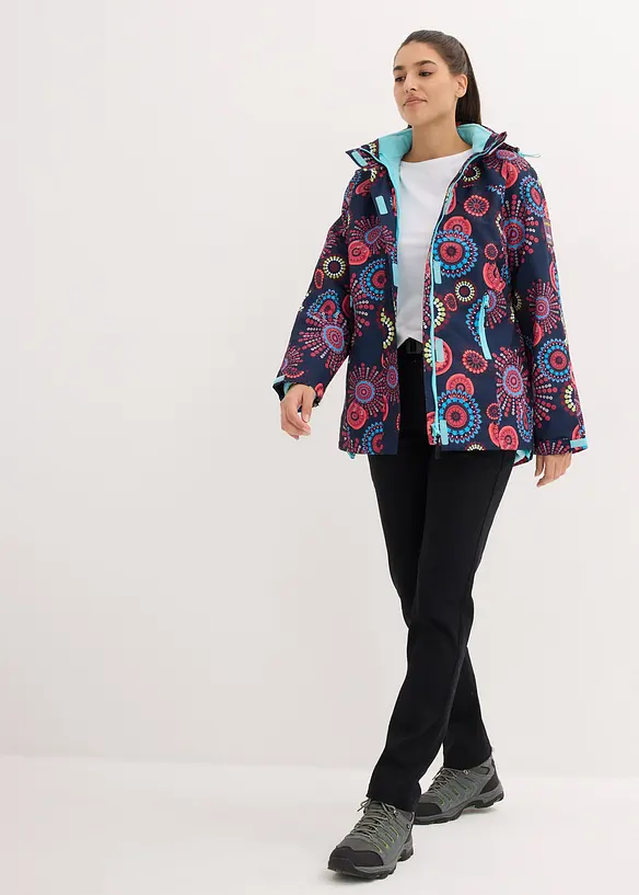 Veste fonctionnelle 3 en 1 &agrave; capuche, imperm&eacute;able, bonprix