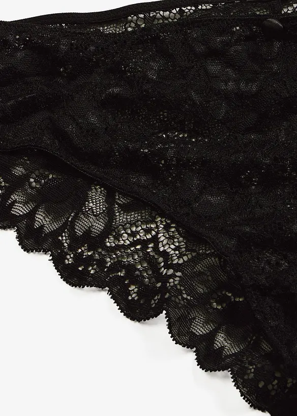 Slip mini avec dentelle florale, bonprix