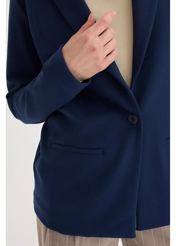 Blazer en jersey cr&ecirc;pe, bonprix