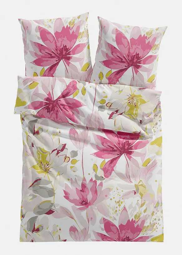 Parure de lit en coton m&eacute;lang&eacute;, bonprix