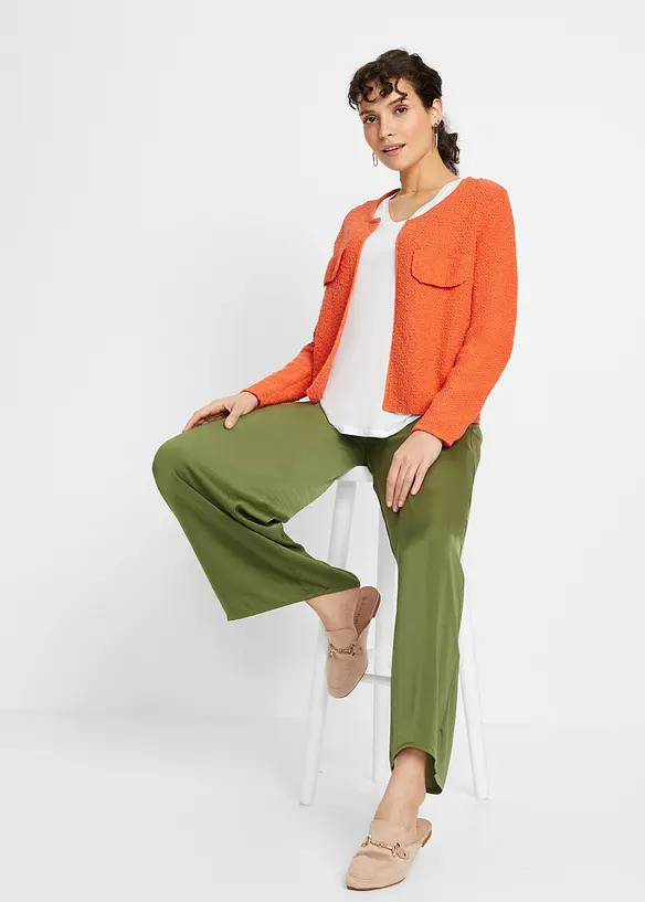 Gilet en maille bouclette, bonprix