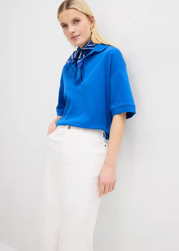 Jupe midi en jean, bonprix