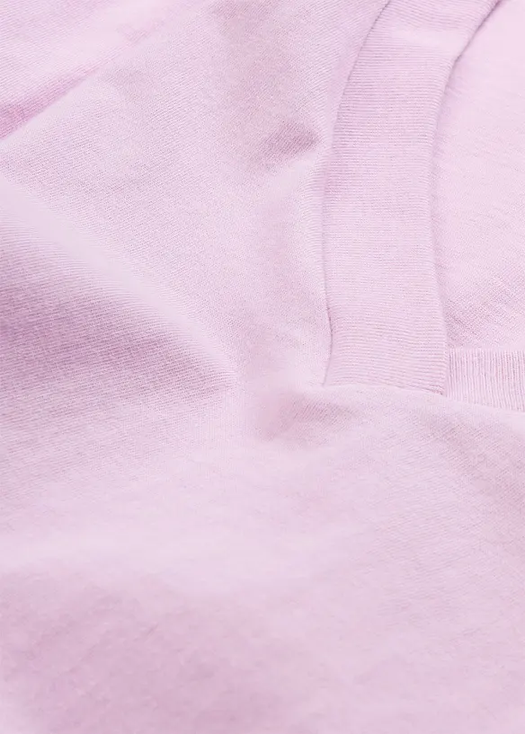 Lot de 5 T-shirts longs et amples &agrave; col V, bonprix