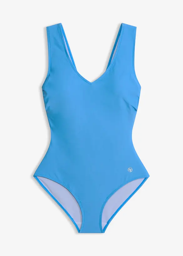 Maillot 1 pi&egrave;ce sculptant &agrave; col en V, maintien mod&eacute;r&eacute;, bonprix