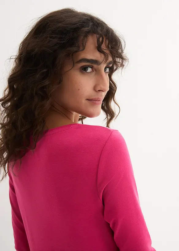 T-shirt manches longues 100% coton, bonprix