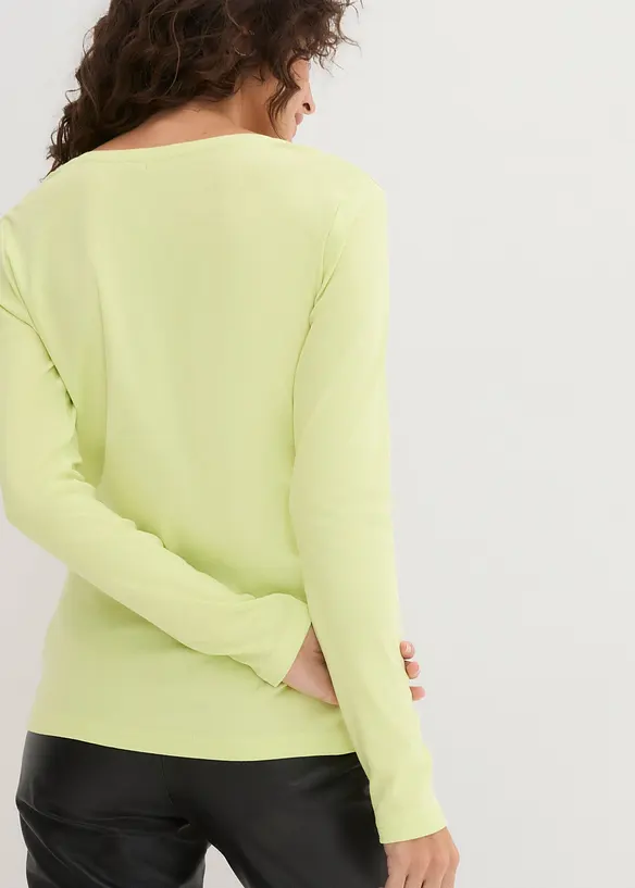 T-shirt manches longues 100% coton, bonprix