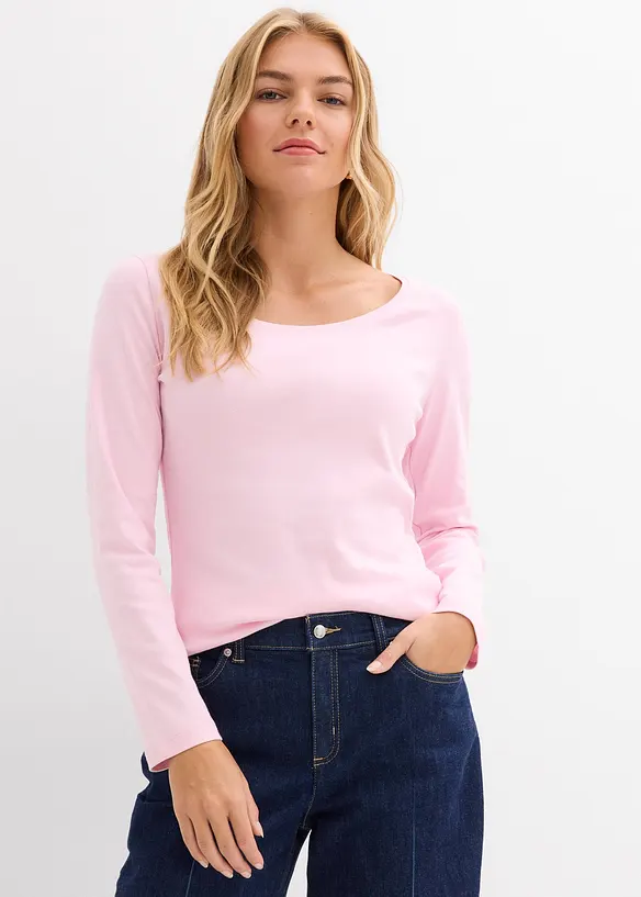 T-shirt manches longues 100% coton, bonprix