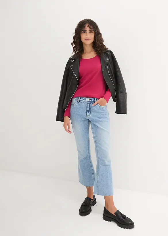 T-shirt manches longues 100% coton, bonprix