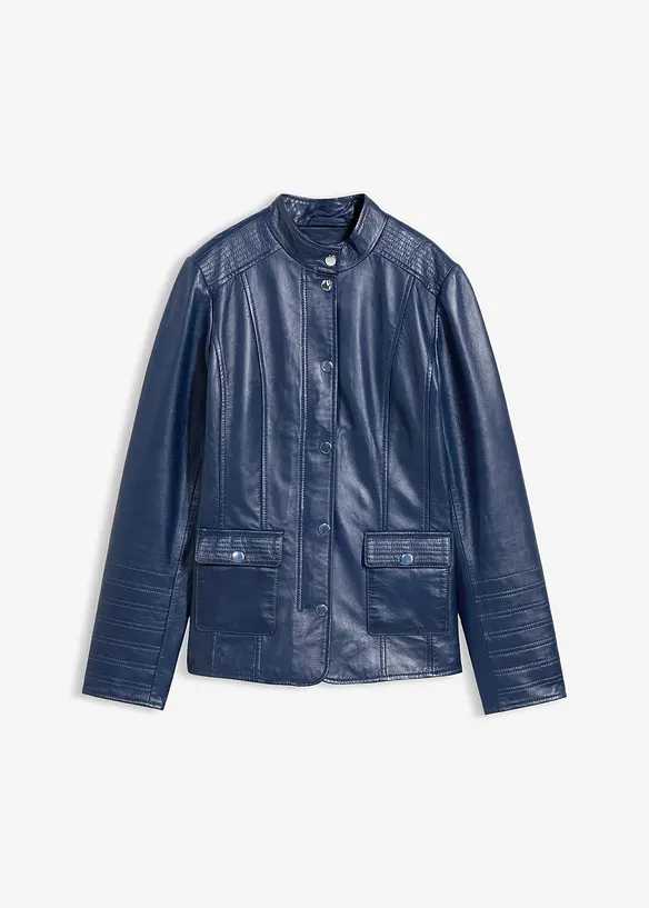 Veste en cuir nappa d&rsquo;agneau, bonprix
