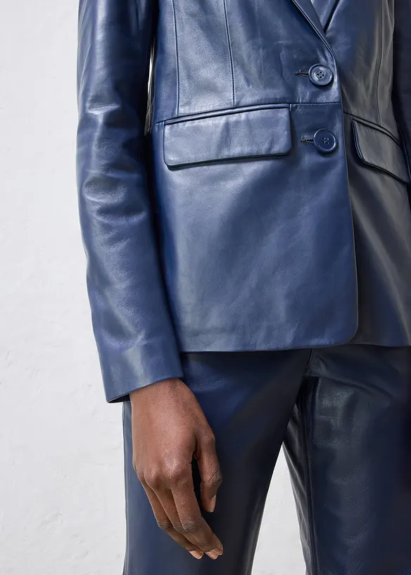 Blazer en cuir d&rsquo;agneau nappa, bonprix