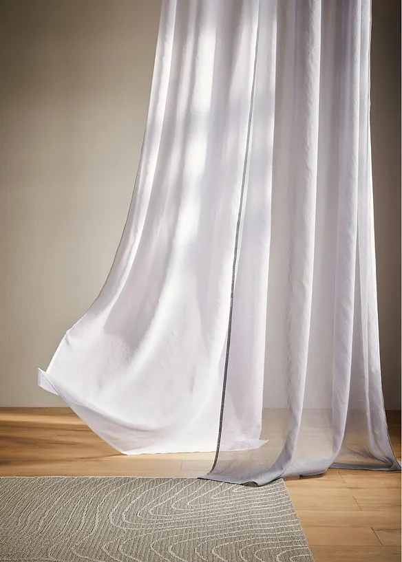 Voilage finement textur&eacute; (1 pce), aussi en XXL, bonprix