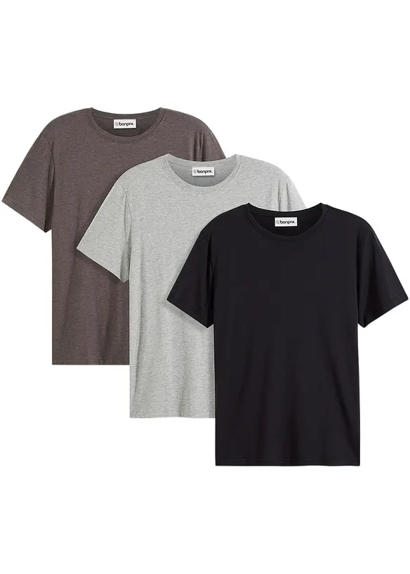 Lot de 3 T-shirts, bonprix