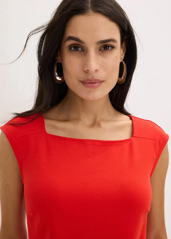 Robe fourreau en Punto di Roma, bonprix