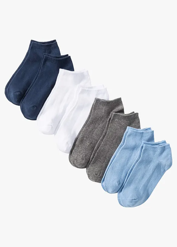 Lot de 8 paires de chaussettes courtes, bonprix