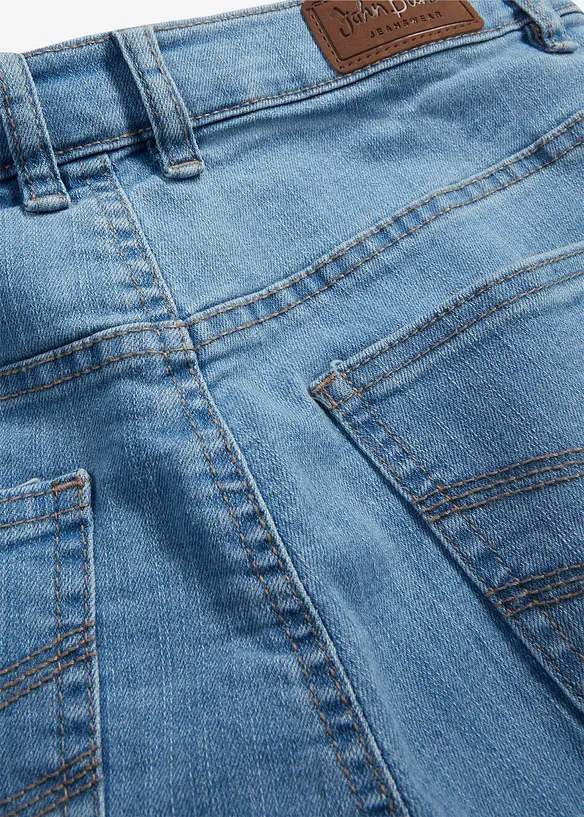 Jean droit taille mi-haute, extensible, bonprix