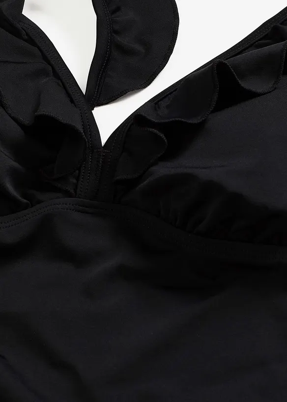 Maillot 1 pi&egrave;ce &agrave; volants, bonprix