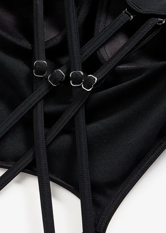 Maillot 1 pi&egrave;ce avec empi&egrave;cement mesh, bonprix