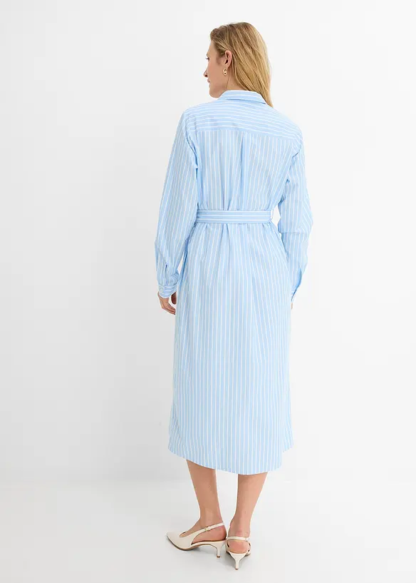 Robe-chemise 100% coton, bonprix