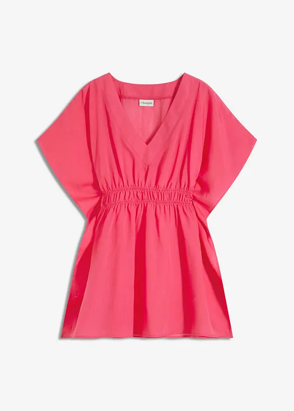 Tunique de plage transparente &agrave; col V, bonprix