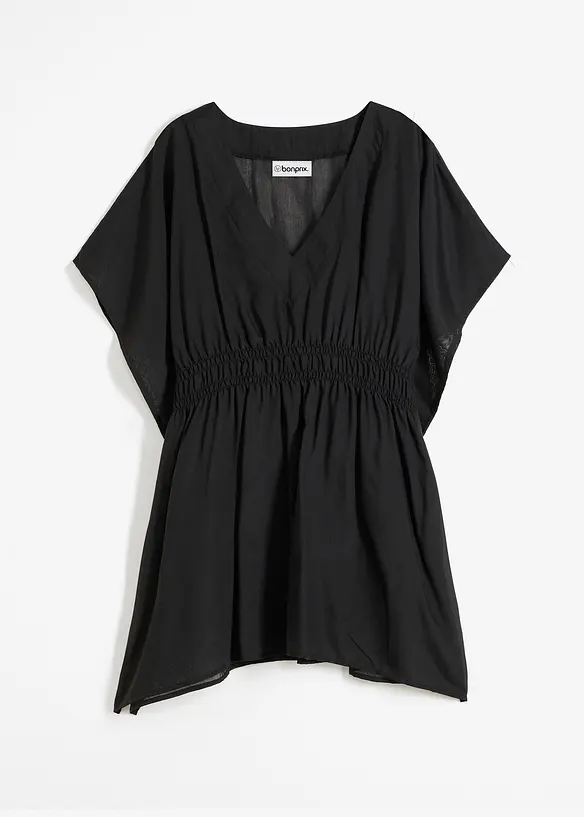 Tunique de plage transparente &agrave; col V, bonprix