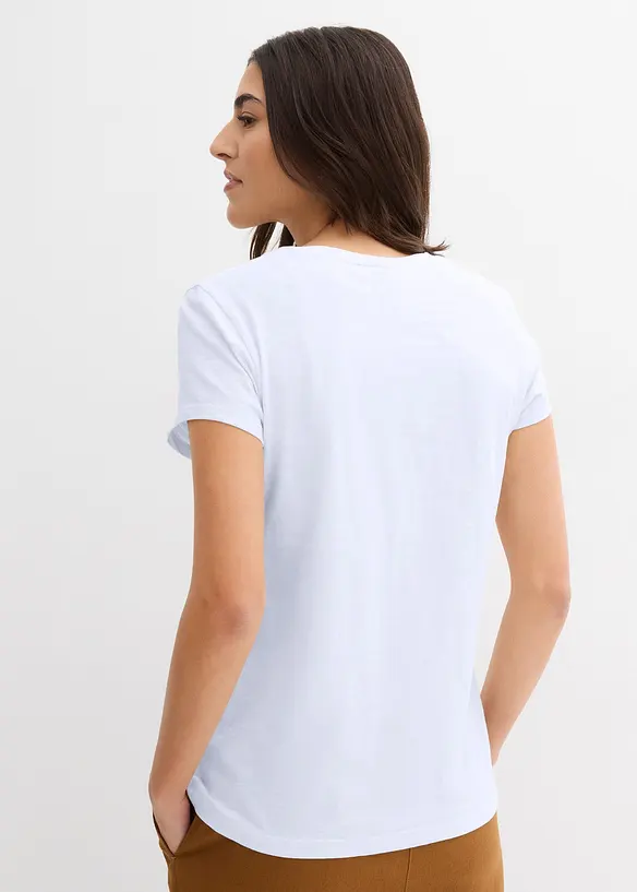 Lot de 2 T-shirts 100% coton, bonprix