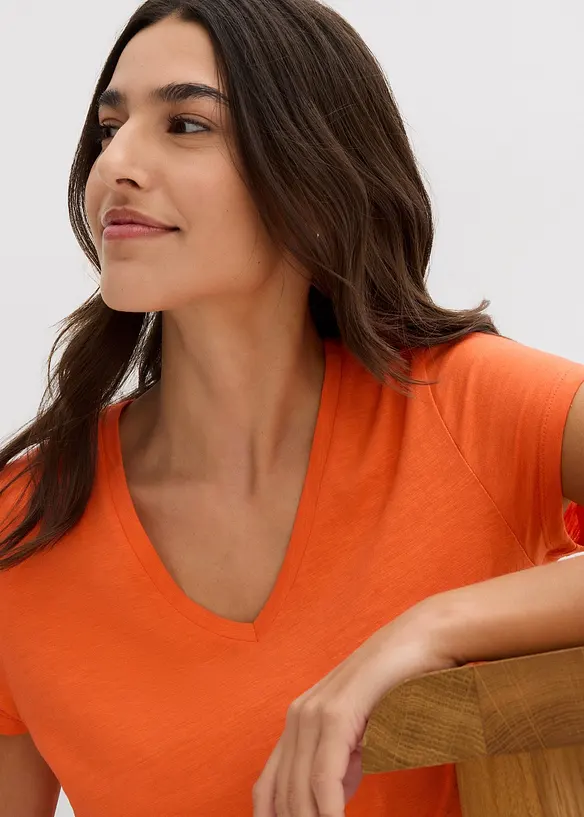 Lot de 2 T-shirts 100% coton, bonprix