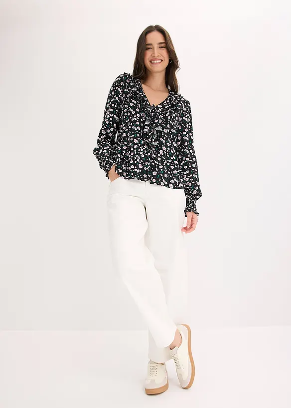 Pantalon en twill de coton extensible, bonprix