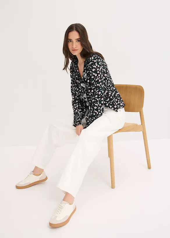 Pantalon en twill de coton extensible, bonprix